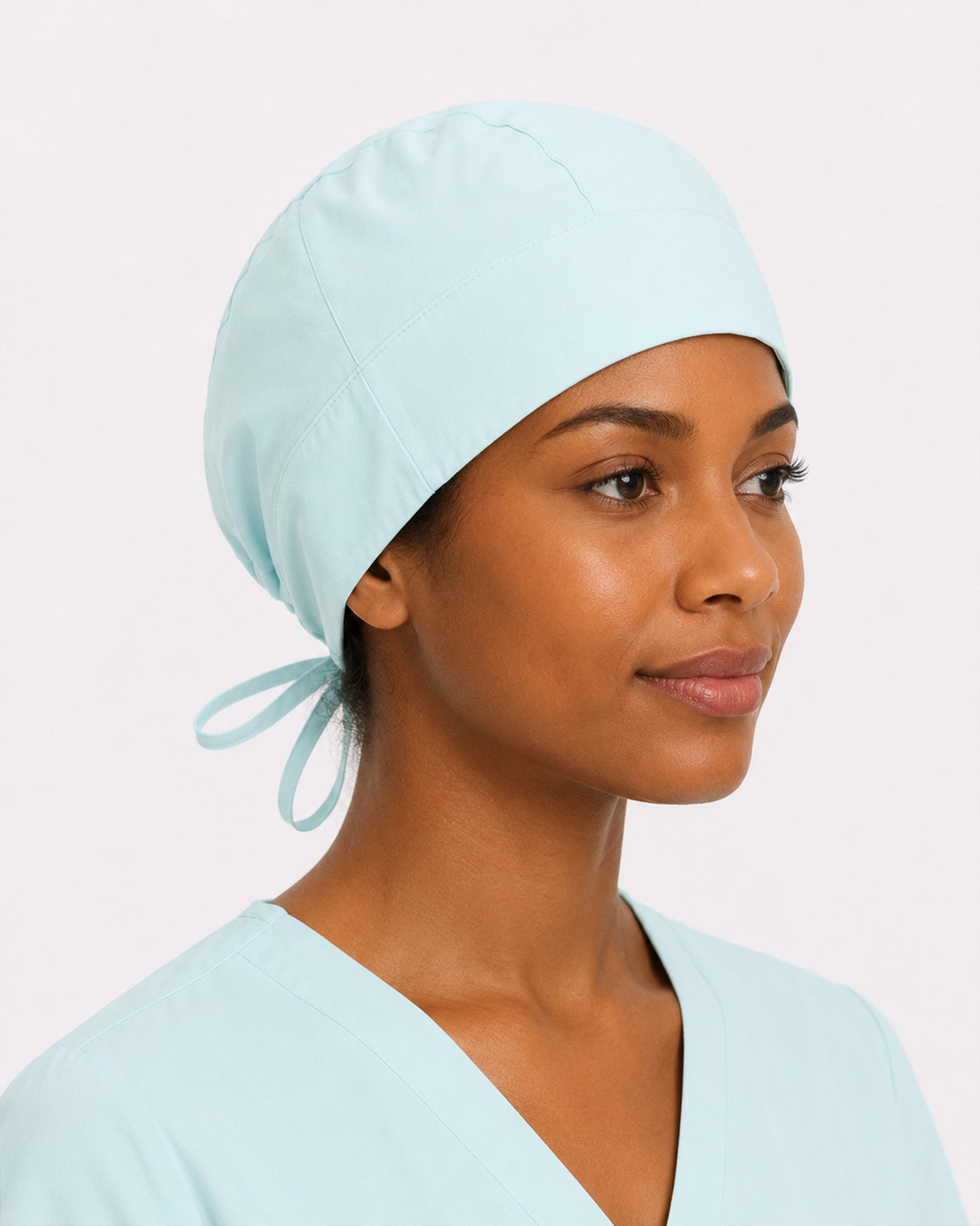 Premium Satin-Lined Scrub Cap Sky Blue