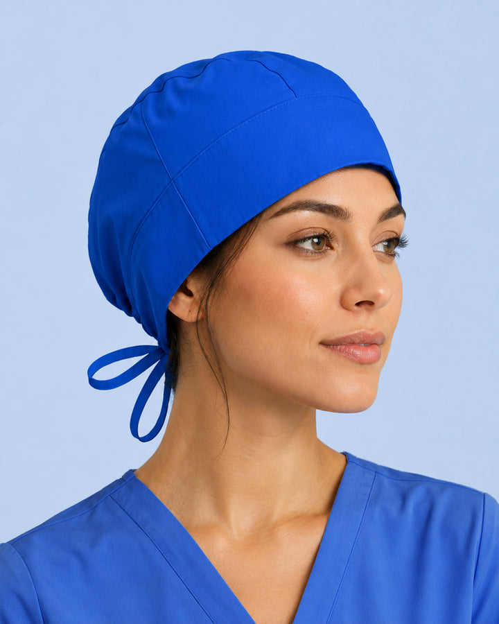 Premium Satin-Lined Scrub Cap Royal Blue