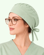 Premium Satin-Lined Scrub Cap Mint