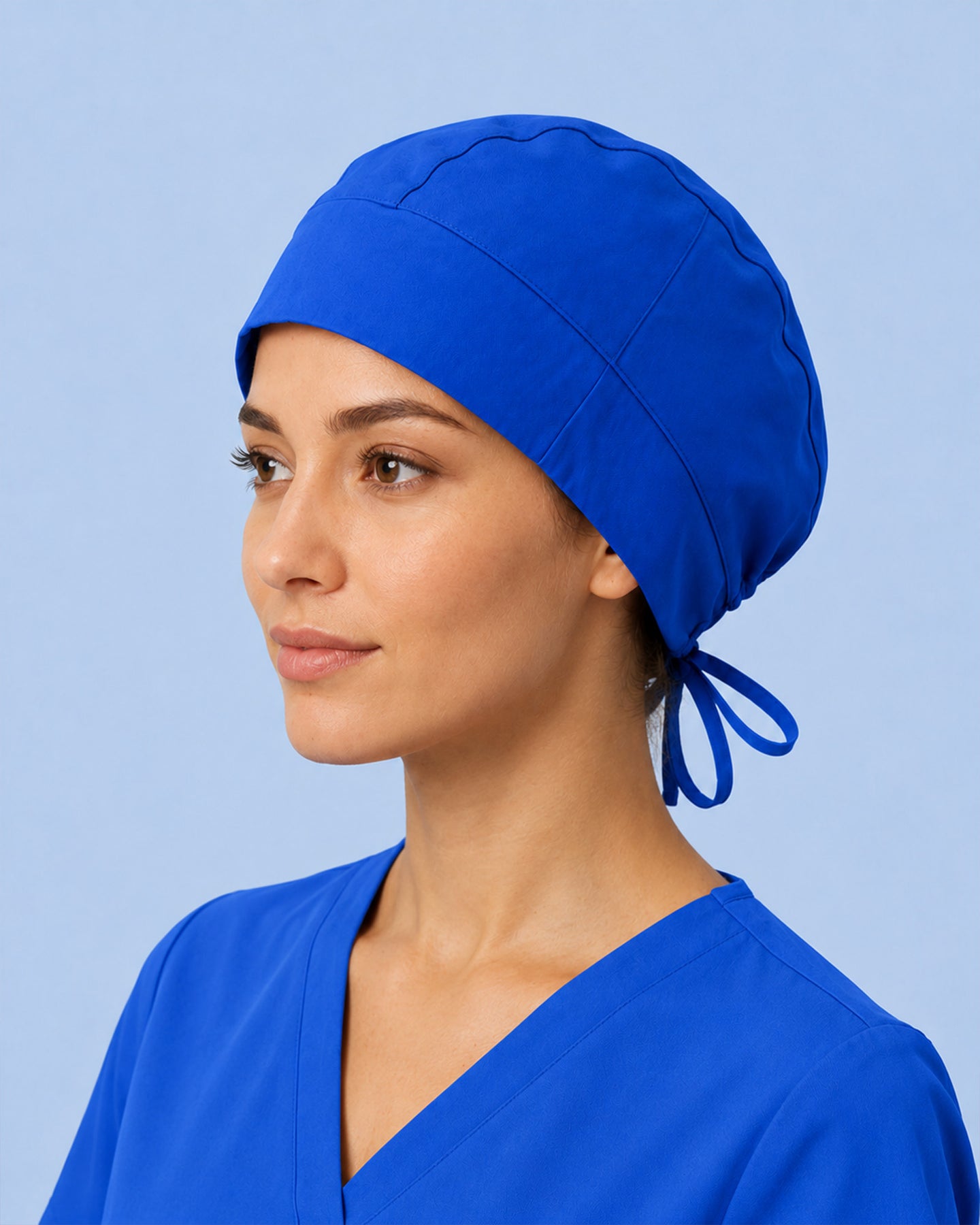 Premium Satin-Lined Scrub Cap Royal Blue