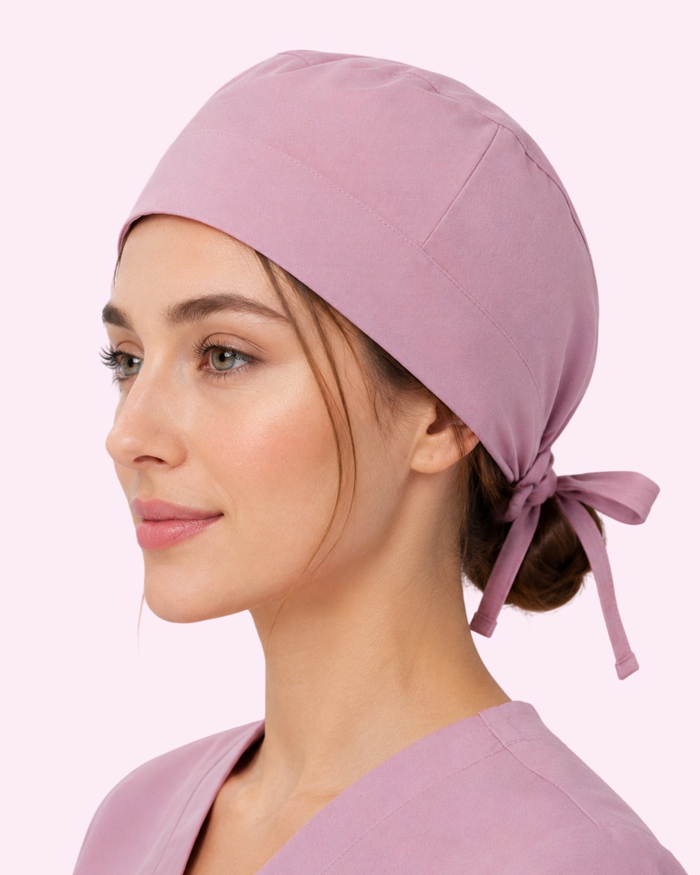 Premium Satin-Lined Scrub Cap Blossom