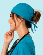 Premium Satin-Lined Scrub Cap Marina