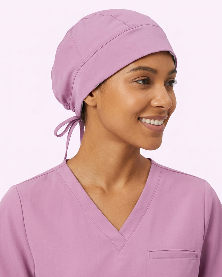 Premium Satin-Lined Scrub Cap Lilac