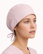 Premium Satin-Lined Scrub Cap Rose Quartz