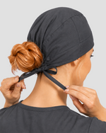 Premium Satin-Lined Scrub Cap Pewter