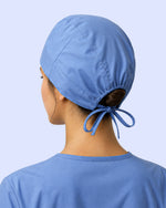 Premium Satin-Lined Scrub Cap Ceil Blue