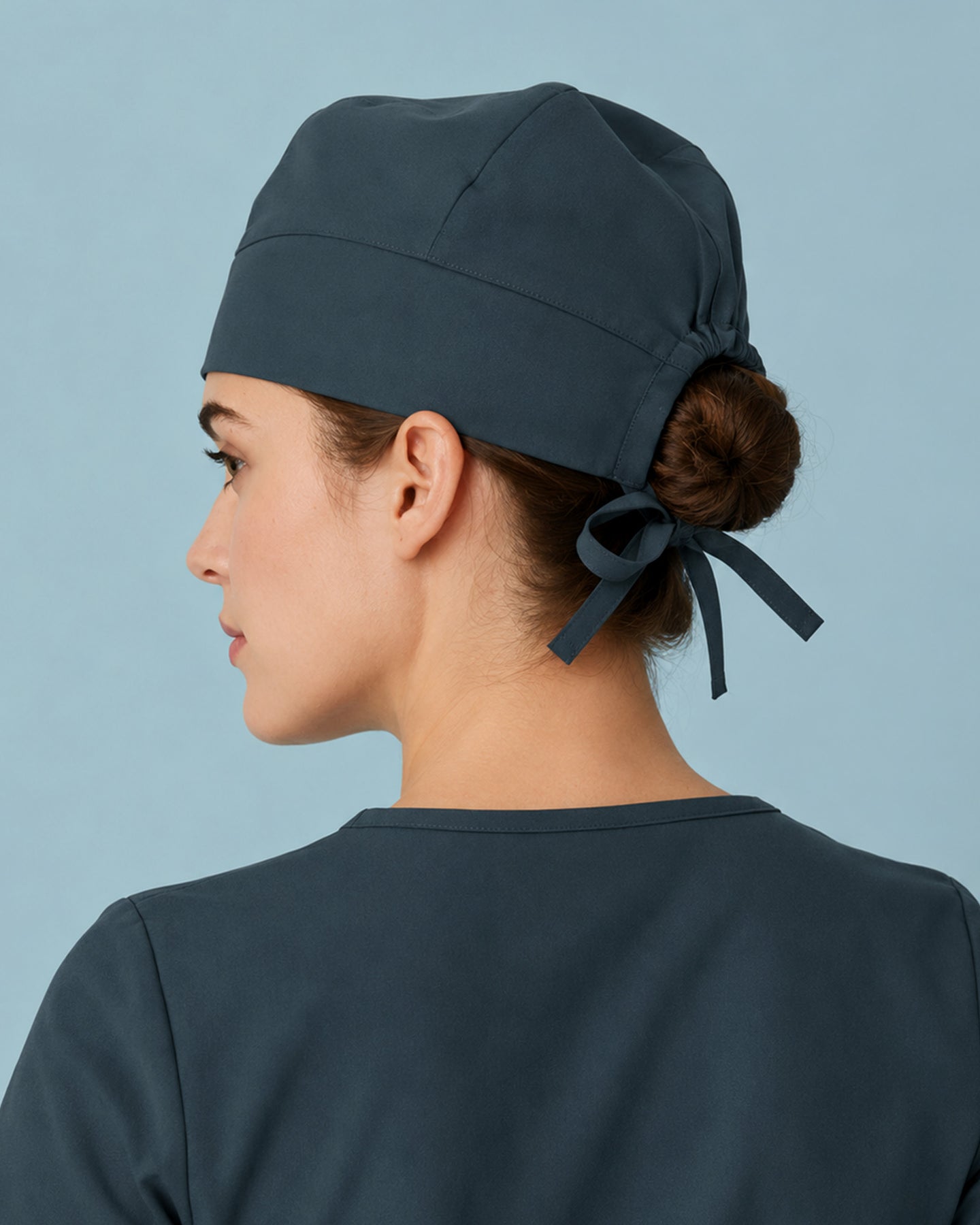 Premium Satin-Lined Scrub Cap Dark Harbor