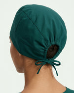 Premium Satin-Lined Scrub Cap Midnight Green