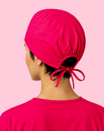 Premium Satin-Lined Scrub Cap Sangria