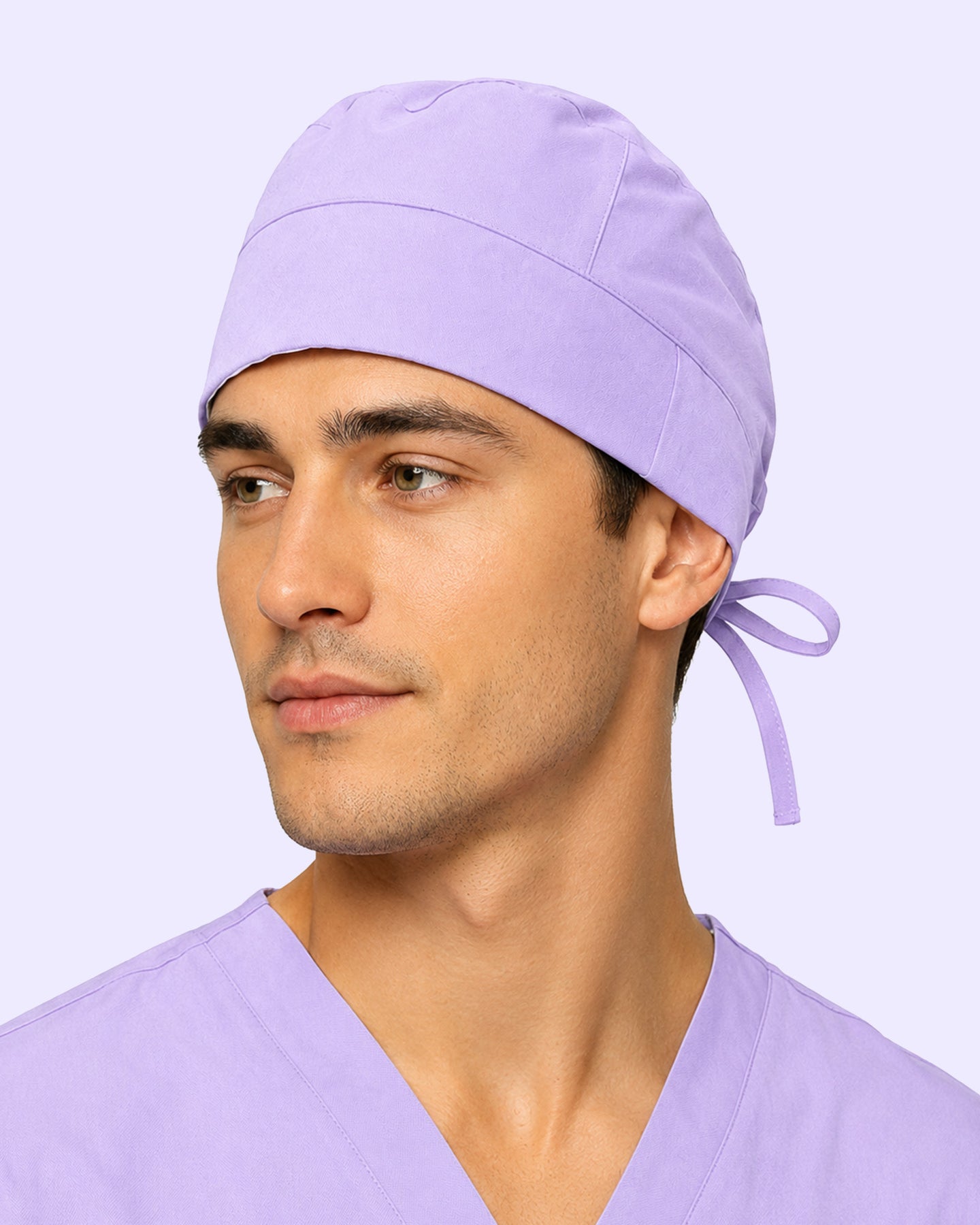Premium Satin-Lined Scrub Cap Lavender
