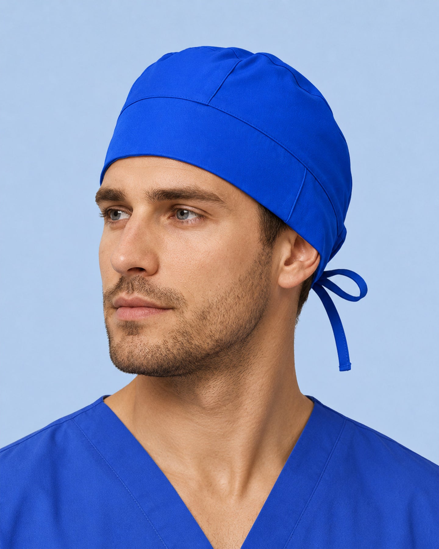Premium Satin-Lined Scrub Cap Royal Blue