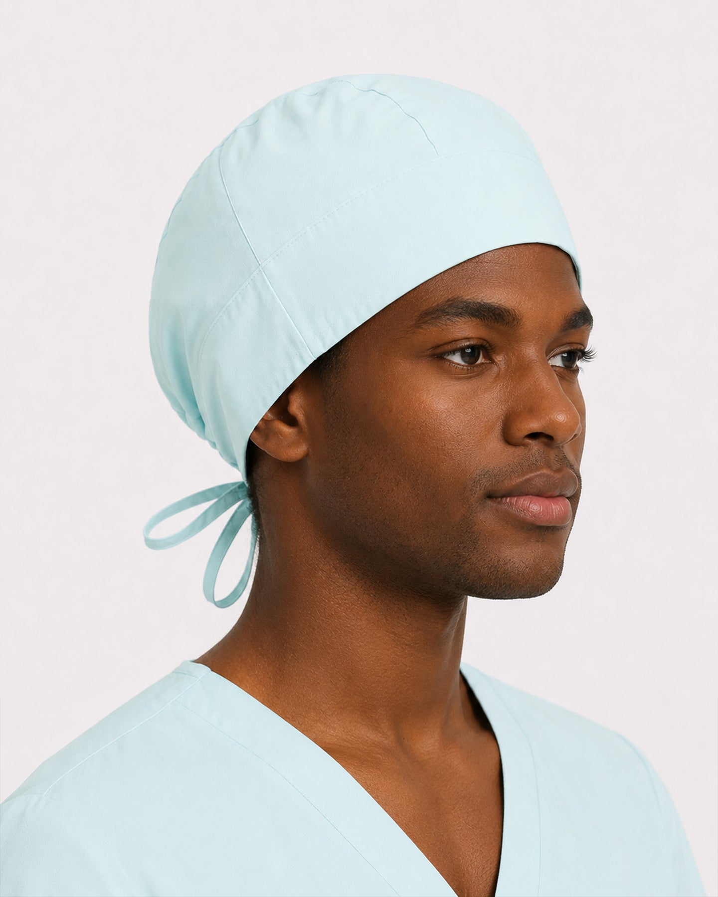 Premium Satin-Lined Scrub Cap Sky Blue