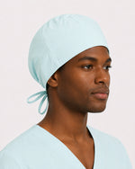 Premium Satin-Lined Scrub Cap Sky Blue
