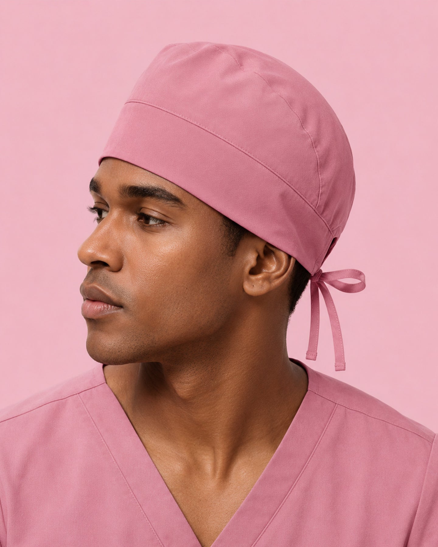 Premium Satin-Lined Scrub Cap Mauve
