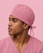 Premium Satin-Lined Scrub Cap Mauve