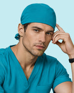 Premium Satin-Lined Scrub Cap Marina