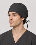 Premium Satin-Lined Scrub Cap Charcoal