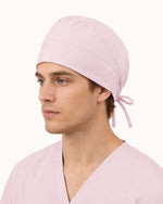 Premium Satin-Lined Scrub Cap Rose Quartz