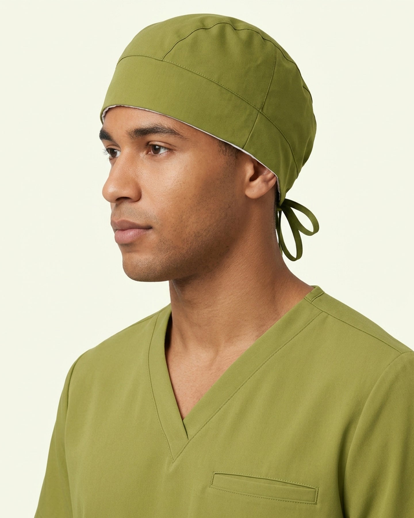 Premium Satin-Lined Scrub Cap Avocado