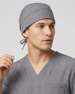 Premium Satin-Lined Scrub Cap Heather Gray