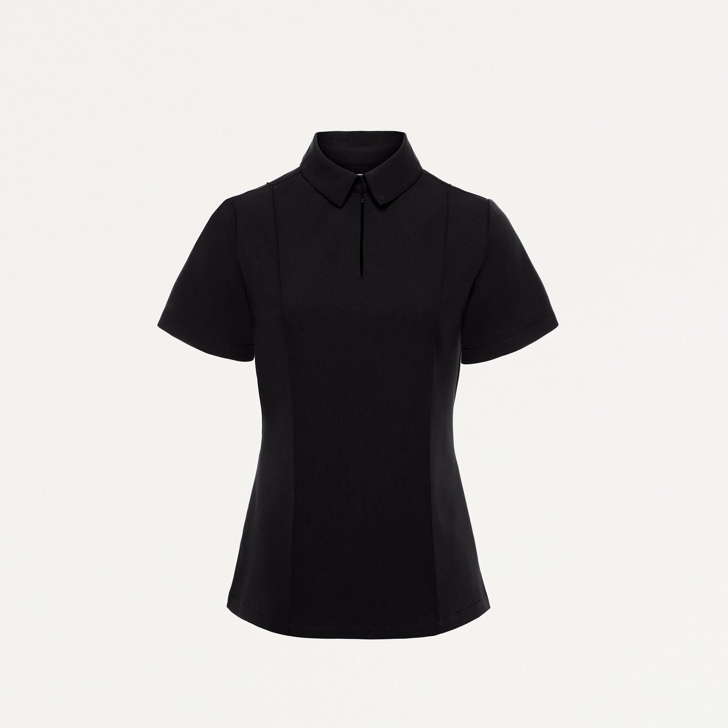 Women’s Slim Fit Modern Polo Scrub Top with 1 Chest Pocket and Button Placket