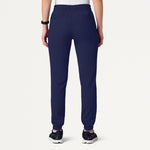 Women’s Skinny Fit 7-Pocket Jogger Scrub Pants with Stretch Waistband and Cuffed Ankles