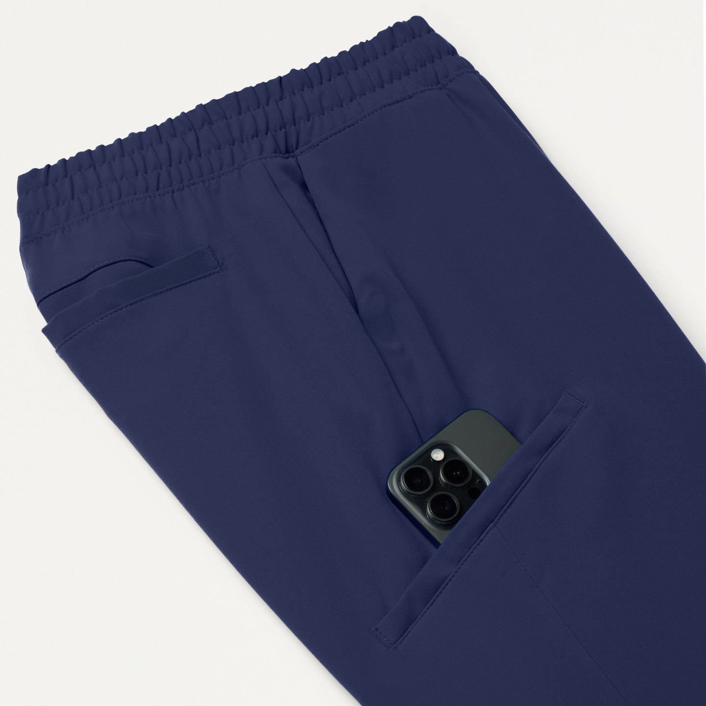 Women’s Skinny Fit 7-Pocket Jogger Scrub Pants with Stretch Waistband and Cuffed Ankles