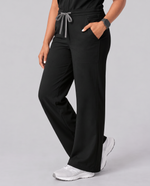 Wide Leg Jumpsuit Black - Scrubloop