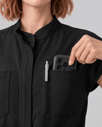 Wide Leg Jumpsuit Black - Scrubloop