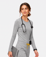 Supersoft Long-Sleeve Underscrub Light Gray