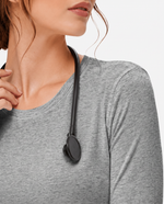 Supersoft Long-Sleeve Underscrub Light Gray