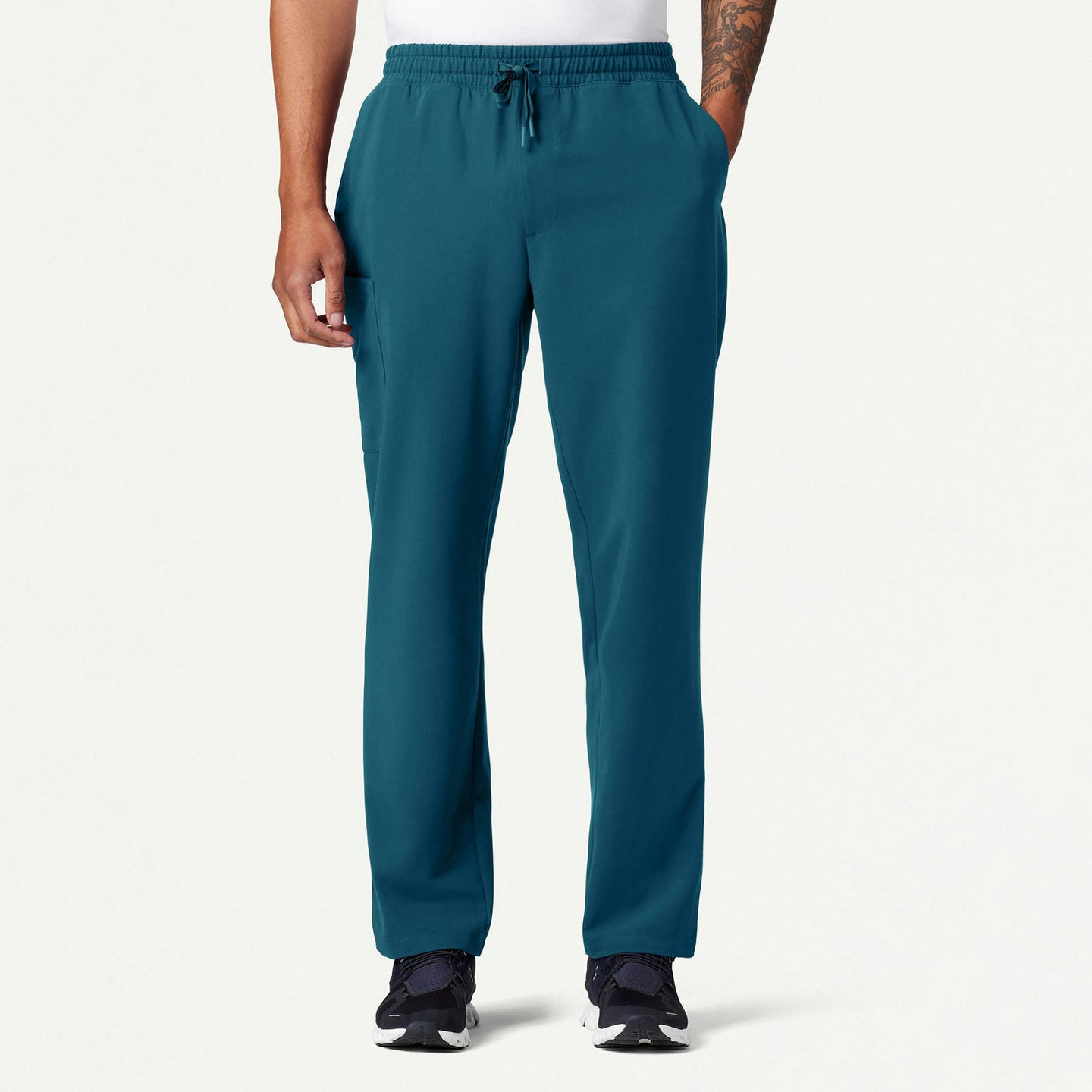 Men’s Straight-Leg Everyday Scrub Pants with 6 Functional Pockets