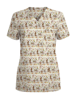 Adorable Goose Holiday Medical Scrub Top - Scrubloop