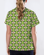 Adorable Green Froggy Medical Scrub Top - Scrubloop