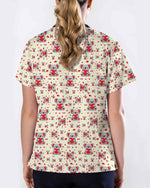 Adorable Koala Bear Heart Valentine Scrub Top - Scrubloop