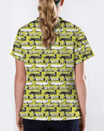 Adorable Mummy Wiener Dog Medical Scrub Top - Scrubloop