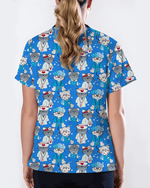 Adorable Nurse Cats Women Scrub Top - Scrubloop