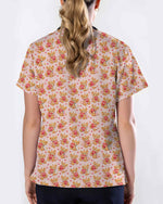 Adorable Teddy Bear Nurse Valentine Scrub Top - Scrubloop