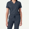 Women’s Slim Fit Tuckable V-Neck Scrub Top with 1 Chest Pocket and Stretch Panels