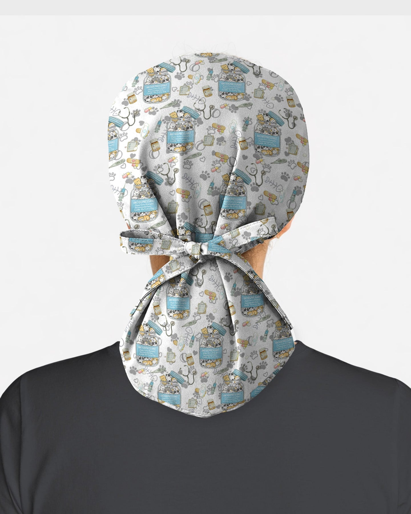 Antidepressant Cat Jar Scrub Cap - Scrubloop