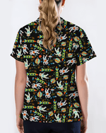 Astronaut Dreams Medical Women Scrub Top - Scrubloop