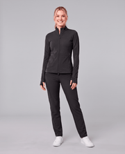 Athletic Knit Scrub Jacket Black