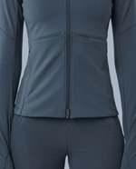Athletic Knit Scrub Jacket Dark Harbor - Scrubloop