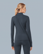Athletic Knit Scrub Jacket Dark Harbor - Scrubloop