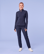 Athletic Knit Scrub Jacket Navy