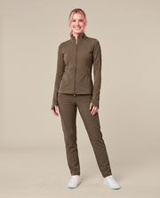 Athletic Knit Scrub Jacket Olive