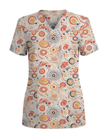 Australian Aboriginal Dot Art Scrub Top - Scrubloop