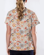 Australian Aboriginal Dot Art Scrub Top - Scrubloop