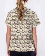 Autism Awareness Puzzle Piece Nurse Scrub Top - Scrubloop