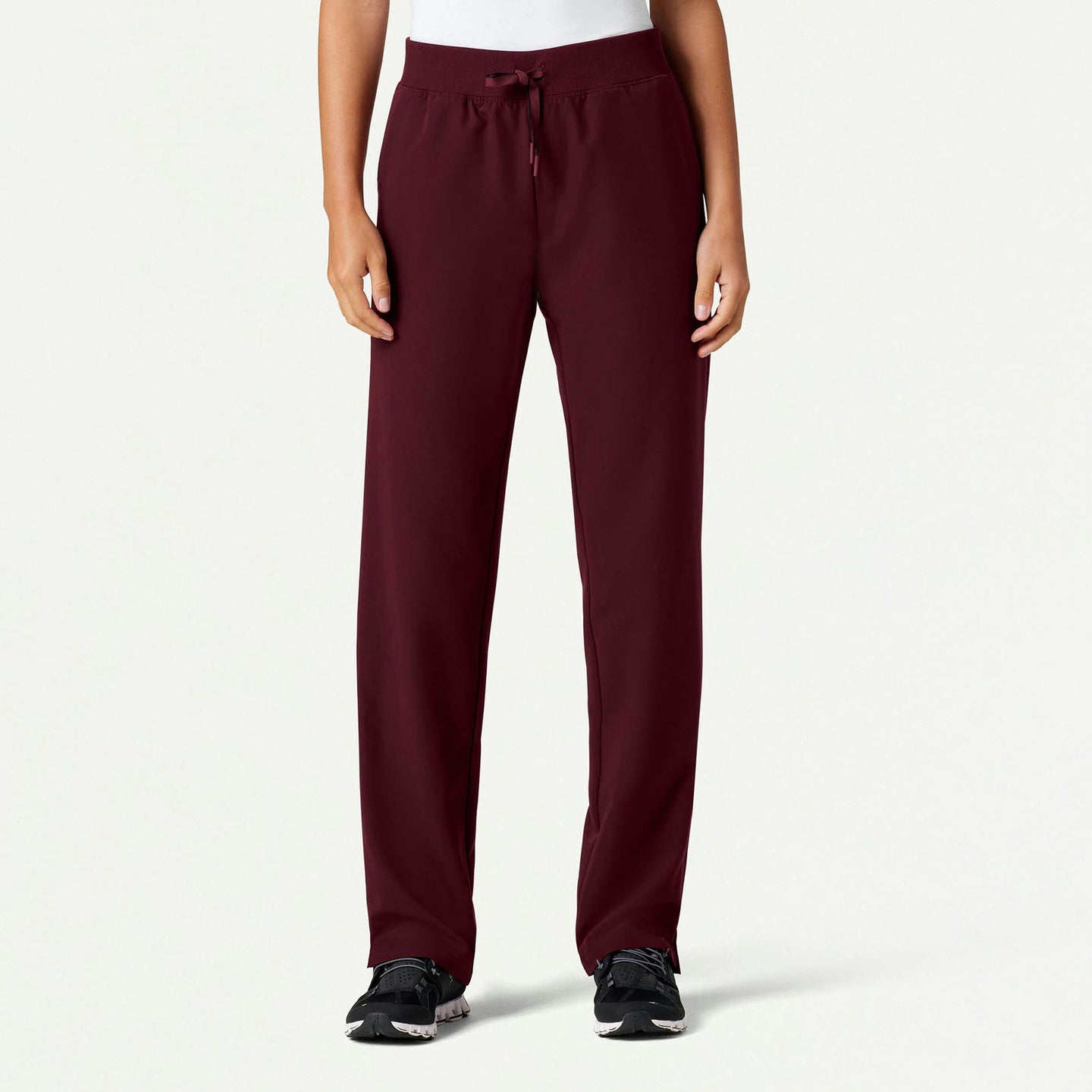 Women’s Everyday Scrub Pants with Knit Waistband and Straight Leg Fit
